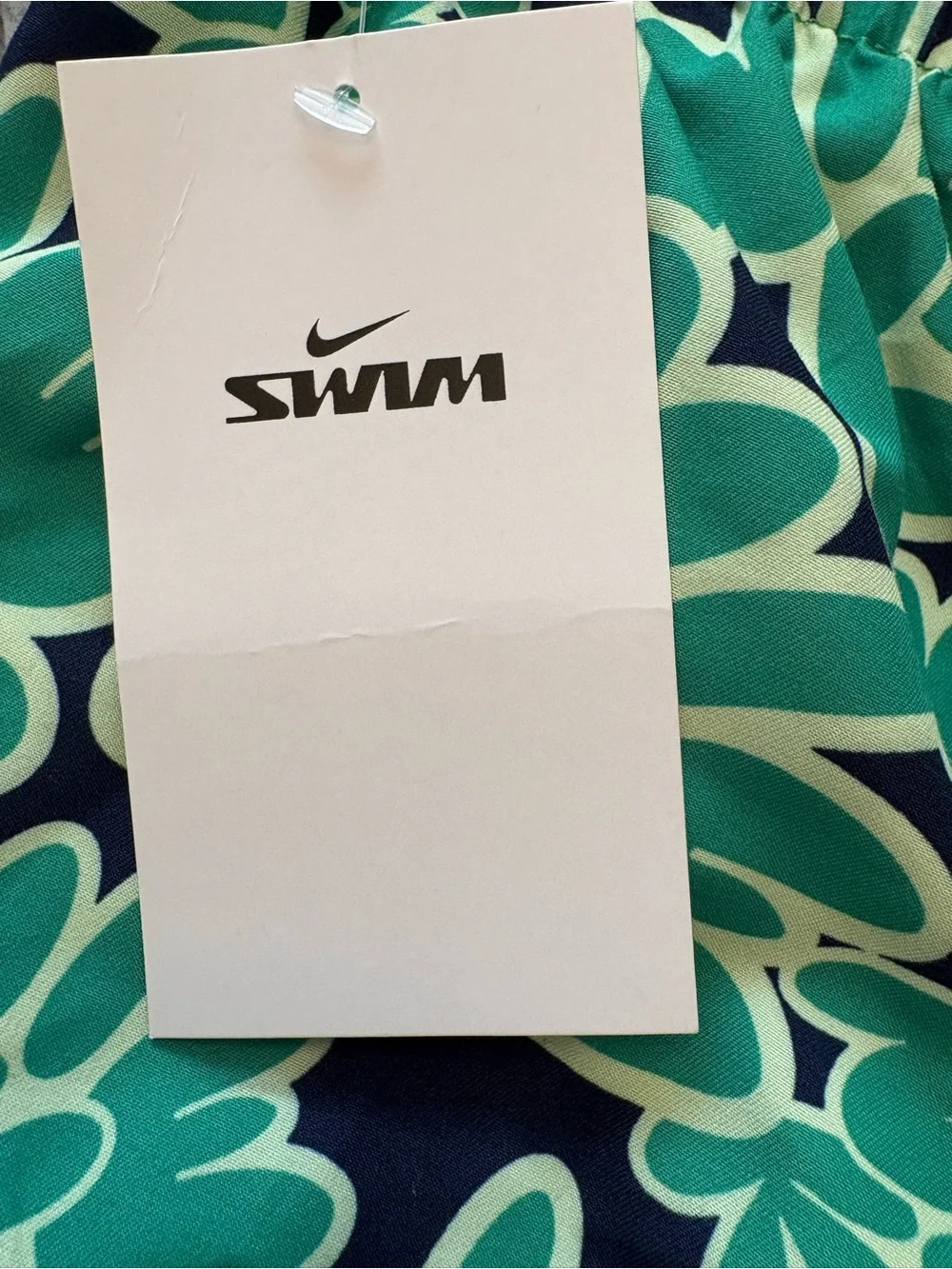 Nike Green and Black Nike Print Swim Trunks